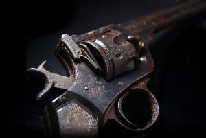 Antique Cocked Handgun
